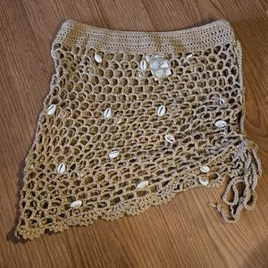 Crochet Beach Cover Up Skirt Size M